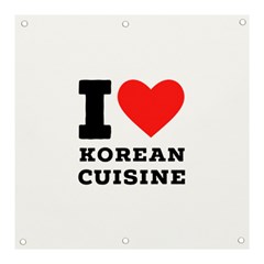 I Love Korean Cuisine Banner And Sign 3  X 3  by ilovewhateva