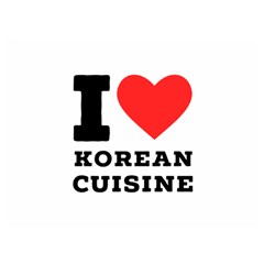 I Love Korean Cuisine Premium Plush Fleece Blanket (extra Small) by ilovewhateva