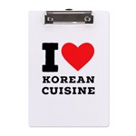 I love Korean cuisine A5 Acrylic Clipboard Front