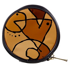 Mazipoodles In The Frame - Brown Mini Makeup Bag by Mazipoodles