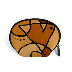 Mazipoodles In The Frame - Brown Accessory Pouch (small) by Mazipoodles