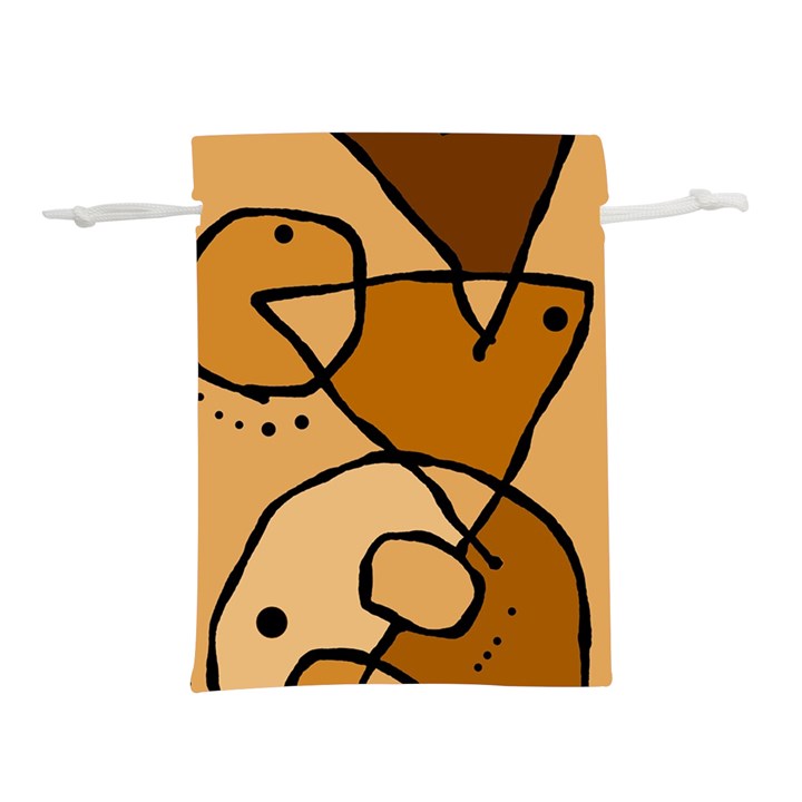 Mazipoodles In The Frame - Brown Lightweight Drawstring Pouch (M)