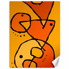 Mazipoodles In The Frame - Orange Canvas 36  X 48  by Mazipoodles