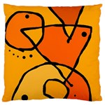 Mazipoodles In The Frame - Orange Standard Premium Plush Fleece Cushion Case (Two Sides) Front