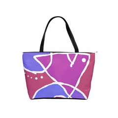 Mazipoodles In The Frame  - Pink Purple Classic Shoulder Handbag by Mazipoodles