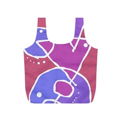 Mazipoodles In The Frame  - Pink Purple Full Print Recycle Bag (s) by Mazipoodles