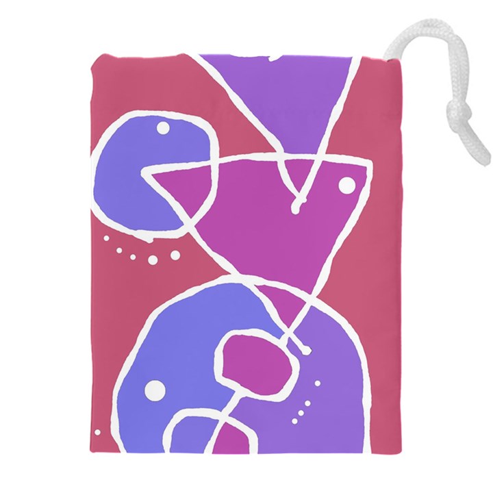 Mazipoodles In The Frame  - Pink Purple Drawstring Pouch (4XL)