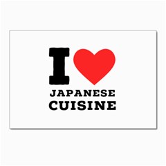 I Love Japanese Cuisine Postcard 4 x 6  (pkg Of 10) by ilovewhateva