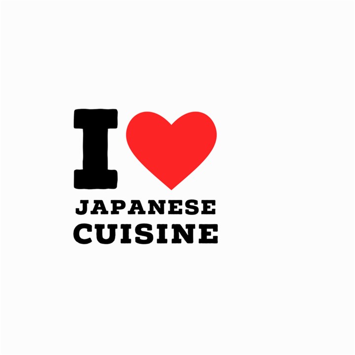 I love Japanese cuisine Small Garden Flag (Two Sides)