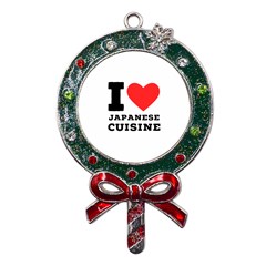 I Love Japanese Cuisine Metal X mas Lollipop With Crystal Ornament by ilovewhateva