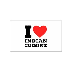 I Love Indian Cuisine Sticker (rectangular) by ilovewhateva