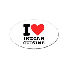 I Love Indian Cuisine Sticker Oval (100 Pack) by ilovewhateva