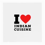 I love Indian cuisine Medium Glasses Cloth (2 Sides) Back