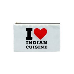 I Love Indian Cuisine Cosmetic Bag (small) by ilovewhateva