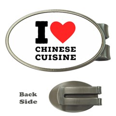 I Love Chinese Cuisine Money Clips (oval)  by ilovewhateva