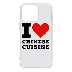 I Love Chinese Cuisine Iphone 13 Pro Tpu Uv Print Case by ilovewhateva