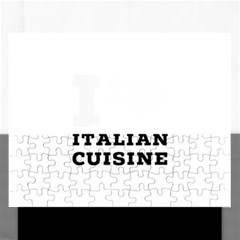 I Love Italian Cuisine Rectangular Jigsaw Puzzl by ilovewhateva