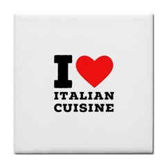 I Love Italian Cuisine Face Towel by ilovewhateva