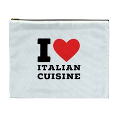 I Love Italian Cuisine Cosmetic Bag (xl) by ilovewhateva