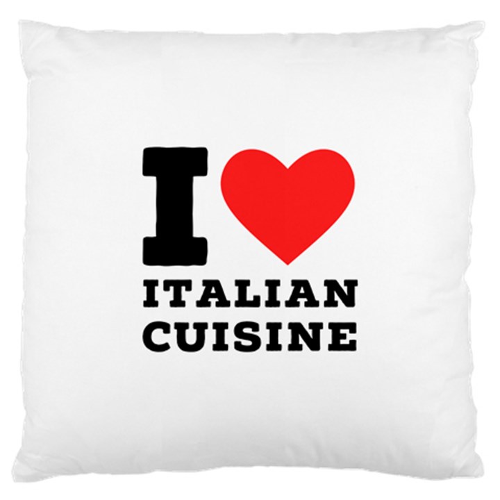 I love Italian cuisine Large Cushion Case (Two Sides)