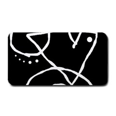 Mazipoodles In The Frame - Black White Medium Bar Mat by Mazipoodles