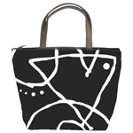 Mazipoodles In The Frame - Black White Bucket Bag Front