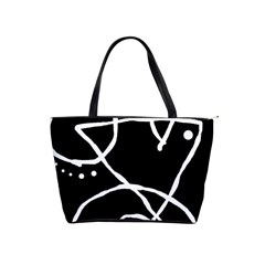 Mazipoodles In The Frame - Black White Classic Shoulder Handbag by Mazipoodles