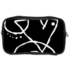 Mazipoodles In The Frame - Black White Toiletries Bag (two Sides) by Mazipoodles