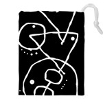 Mazipoodles In The Frame - Black White Drawstring Pouch (4XL) Front