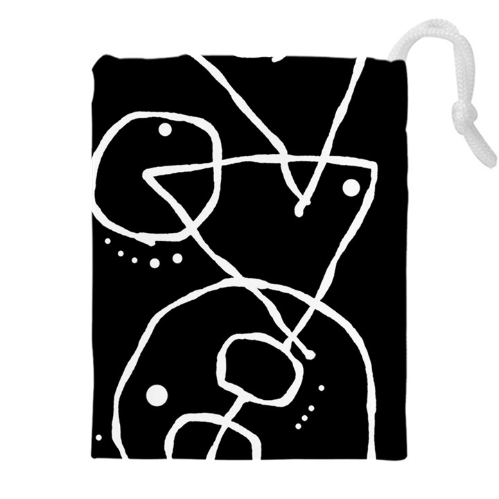 Mazipoodles In The Frame - Black White Drawstring Pouch (4XL)