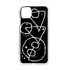 Mazipoodles In The Frame - Black White Iphone 11 Tpu Uv Print Case by Mazipoodles