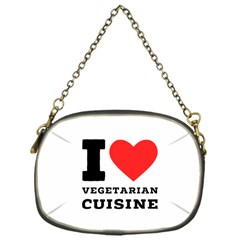 I Love Vegetarian Cuisine  Chain Purse (one Side) by ilovewhateva