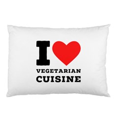 I Love Vegetarian Cuisine  Pillow Case (two Sides)