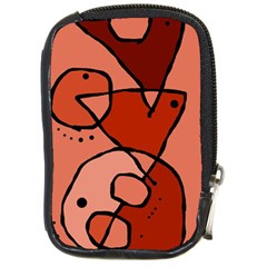 Mazipoodles In The Frame - Reds Compact Camera Leather Case by Mazipoodles