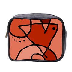 Mazipoodles In The Frame - Reds Mini Toiletries Bag (two Sides) by Mazipoodles