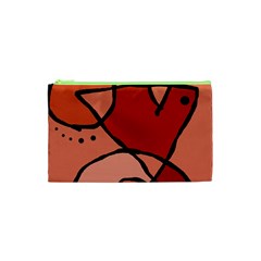 Mazipoodles In The Frame - Reds Cosmetic Bag (xs) by Mazipoodles