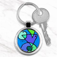 Mazipoodles In The Frame - Balanced Meal 5 Key Chain (round)