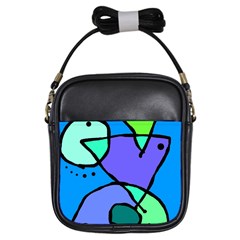 Mazipoodles In The Frame - Balanced Meal 5 Girls Sling Bag by Mazipoodles