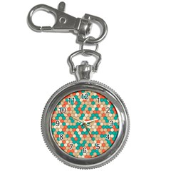 Multicolored Honeycomb Colorful Abstract Geometry Key Chain Watches by Vaneshop