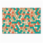 Multicolored Honeycomb Colorful Abstract Geometry Postcards 5  x 7  (Pkg of 10) Front