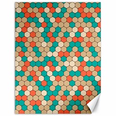 Multicolored Honeycomb Colorful Abstract Geometry Canvas 18  X 24  by Vaneshop