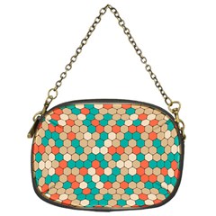 Multicolored Honeycomb Colorful Abstract Geometry Chain Purse (one Side) by Vaneshop