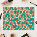 Multicolored Honeycomb Colorful Abstract Geometry Cosmetic Bag (XL) Front