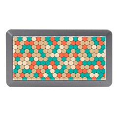 Multicolored Honeycomb Colorful Abstract Geometry Memory Card Reader (mini) by Vaneshop