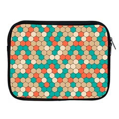 Multicolored Honeycomb Colorful Abstract Geometry Apple Ipad 2/3/4 Zipper Cases by Vaneshop