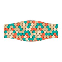 Multicolored Honeycomb Colorful Abstract Geometry Stretchable Headband by Vaneshop