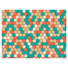 Multicolored Honeycomb Colorful Abstract Geometry Two Sides Premium Plush Fleece Blanket (extra Small) by Vaneshop