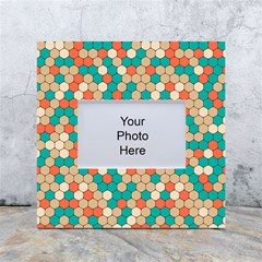 Multicolored Honeycomb Colorful Abstract Geometry White Box Photo Frame 4  X 6  by Vaneshop