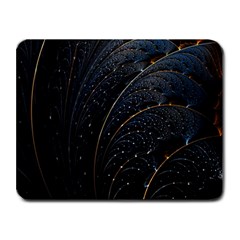 Abstract Dark Shine Structure Fractal Golden Small Mousepad by Vaneshop