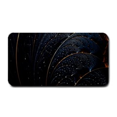 Abstract Dark Shine Structure Fractal Golden Medium Bar Mat by Vaneshop